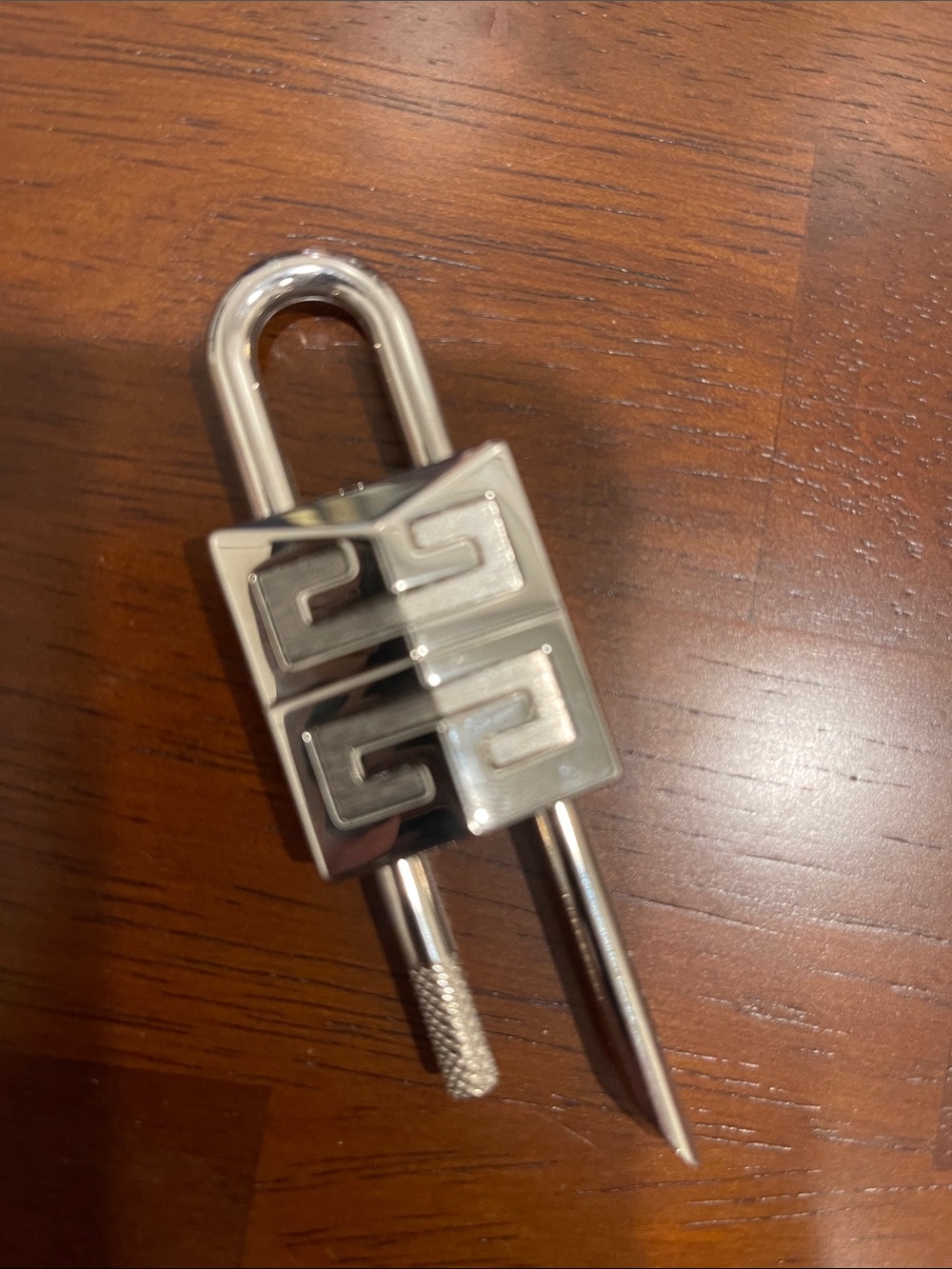 Givenchy Silver Unisex Padlock bag charm Accessory